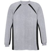 Adult Long Sleeve Colorblock Performance Tee