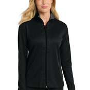 Ladies Vertical Texture Full Zip Jacket