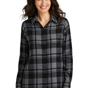 Women's Plaid Flannel Tunic