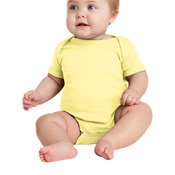 Infant Short Sleeve Baby Rib Bodysuit