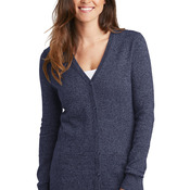 Ladies Marled Cardigan Sweater