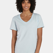 Women's Garment-Dyed V-Neck T-Shirt