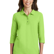 Port Authority® - Ladies Silk Touch™ 3/4-Sleeve Polo. L562