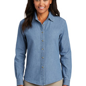 Ladies Long Sleeve Value Denim Shirt