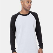Men's USA-Made Heavyweight Waffle Knit Thermal Raglan T-Shirt