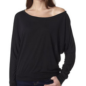 8850 Ladies Flowy Off-Shoulder Long-Sleeve